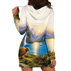 New Zealand Flag Hoodie Dress Scenic Nature