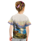 New Zealand Flag Kid T Shirt Scenic Nature