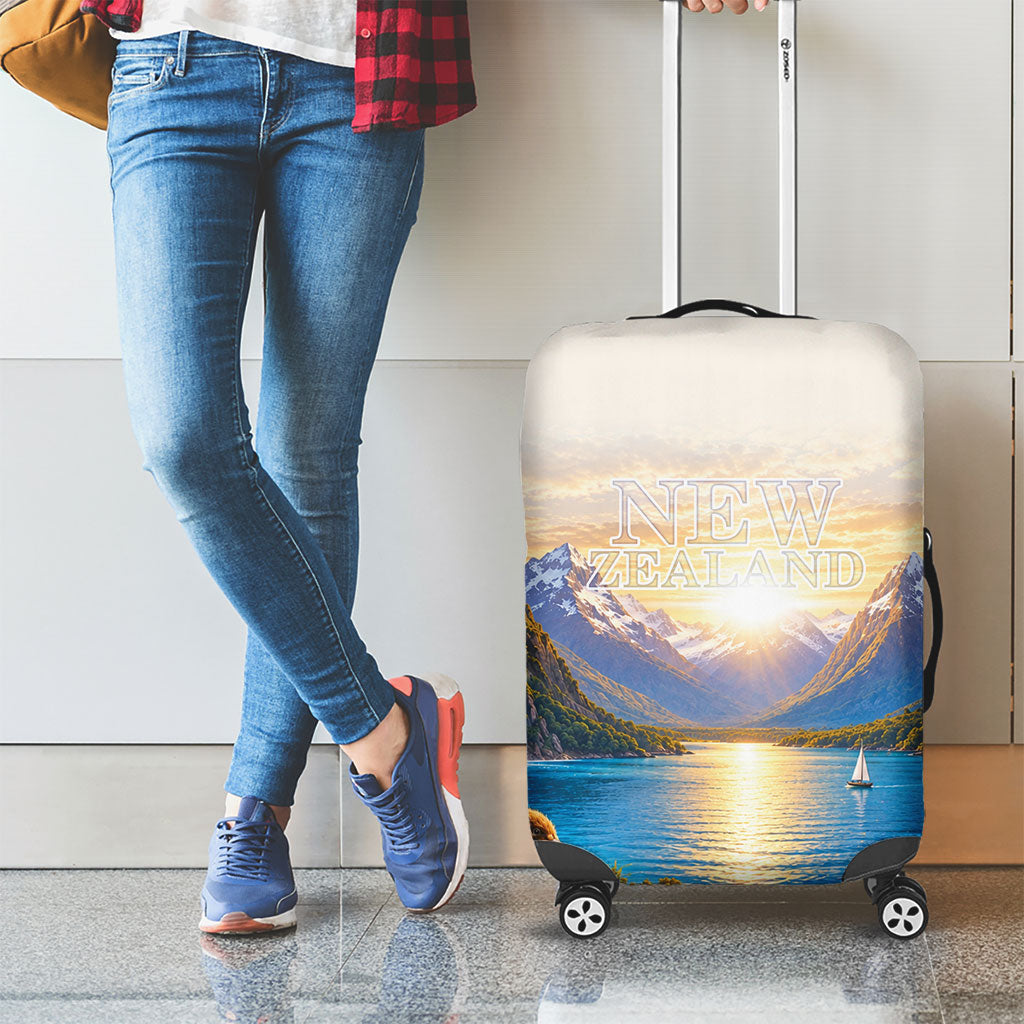 New Zealand Flag Luggage Cover Scenic Nature