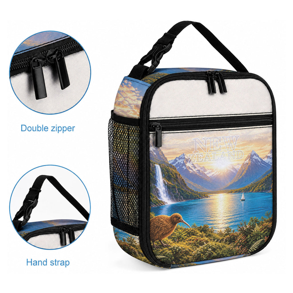 New Zealand Flag Lunch Bag Scenic Nature