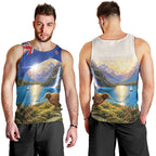 New Zealand Flag Men Tank Top Scenic Nature