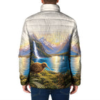 New Zealand Flag Padded Jacket Scenic Nature