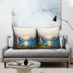 New Zealand Flag Pillow Cover Scenic Nature