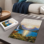 New Zealand Flag Puzzle Scenic Nature