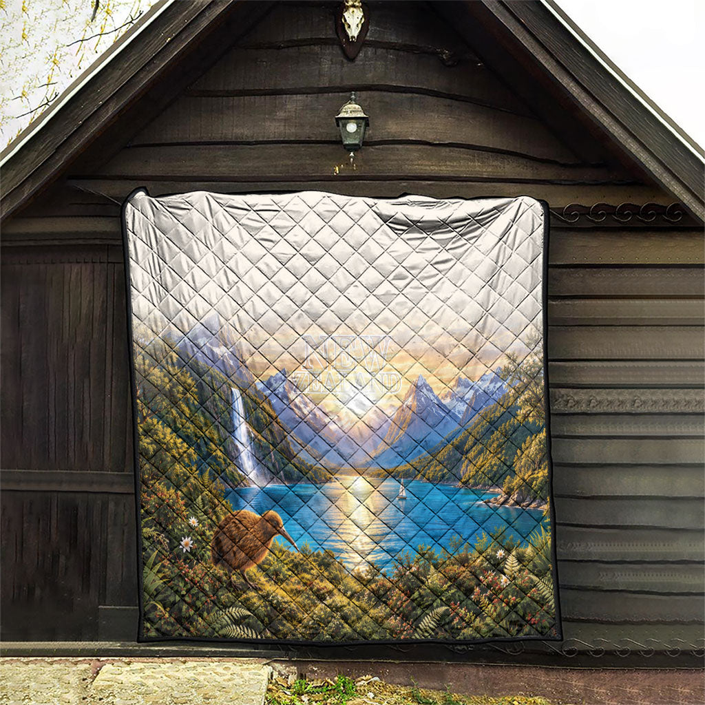 New Zealand Flag Quilt Scenic Nature