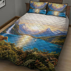 New Zealand Flag Quilt Bed Set Scenic Nature