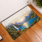New Zealand Flag Rubber Doormat Scenic Nature