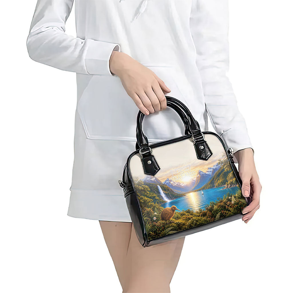 New Zealand Flag Shoulder Handbag Scenic Nature