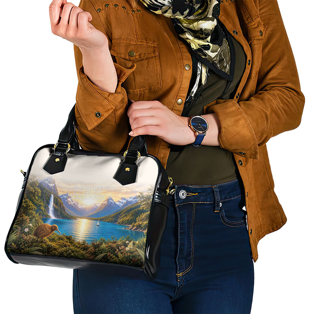 New Zealand Flag Shoulder Handbag Scenic Nature
