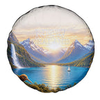New Zealand Flag Spare Tire Cover Scenic Nature