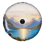 New Zealand Flag Spare Tire Cover Scenic Nature
