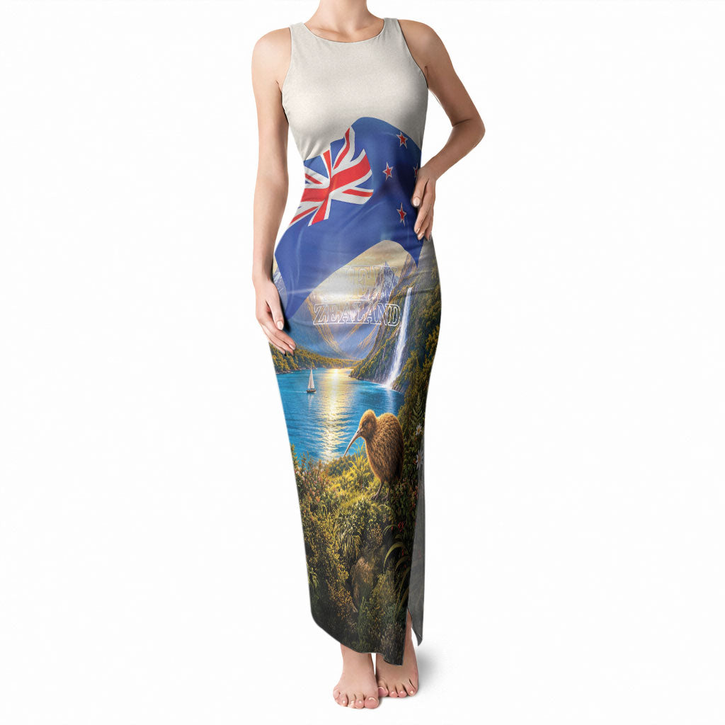 New Zealand Flag Tank Maxi Dress Scenic Nature
