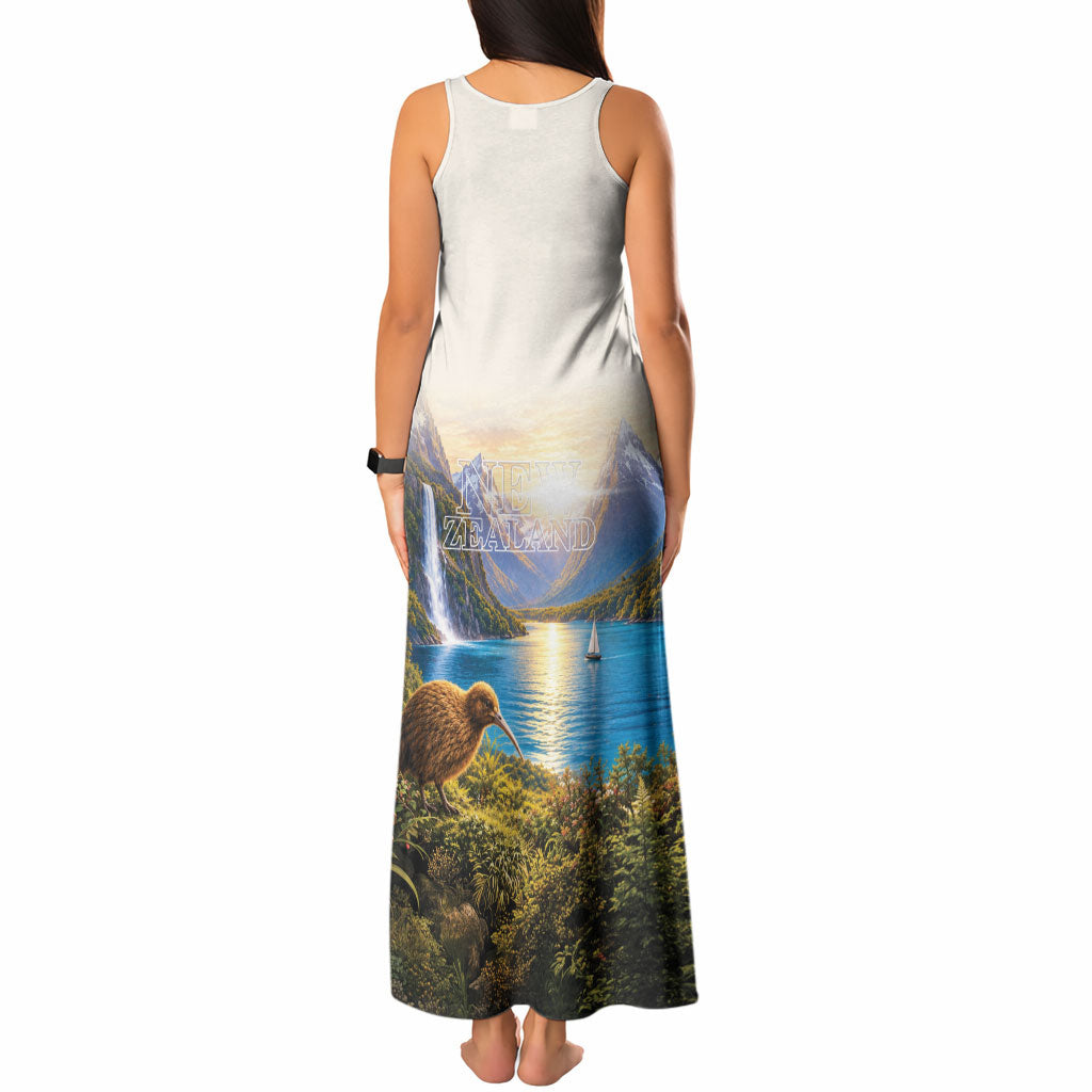 New Zealand Flag Tank Maxi Dress Scenic Nature