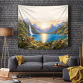 New Zealand Flag Tapestry Scenic Nature