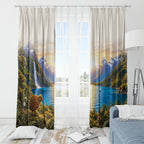 New Zealand Flag Window Curtain Scenic Nature