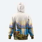 New Zealand Flag Zip Hoodie Scenic Nature