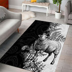 New Zealand Aotearoa Hipi Area Rug Maori Pattern