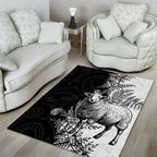 New Zealand Aotearoa Hipi Area Rug Maori Pattern