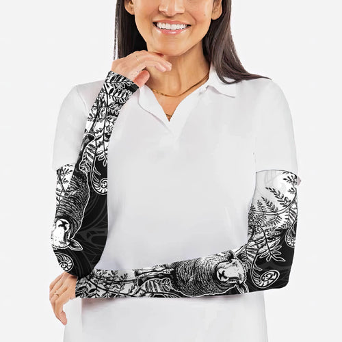 New Zealand Aotearoa Hipi Arm Sleeves Maori Pattern