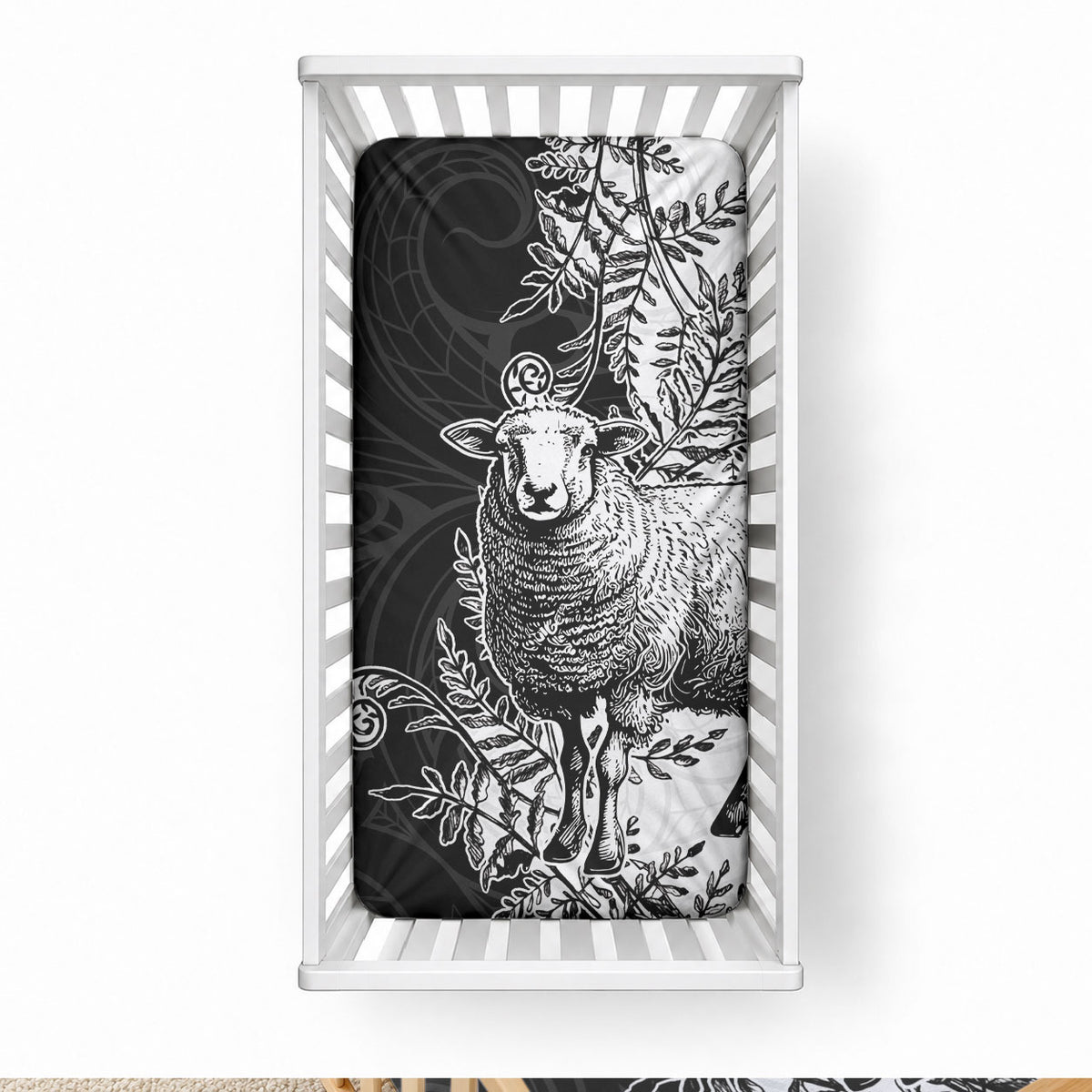 New Zealand Aotearoa Hipi Baby Bed Cover Maori Pattern
