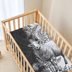 New Zealand Aotearoa Hipi Baby Bed Cover Maori Pattern