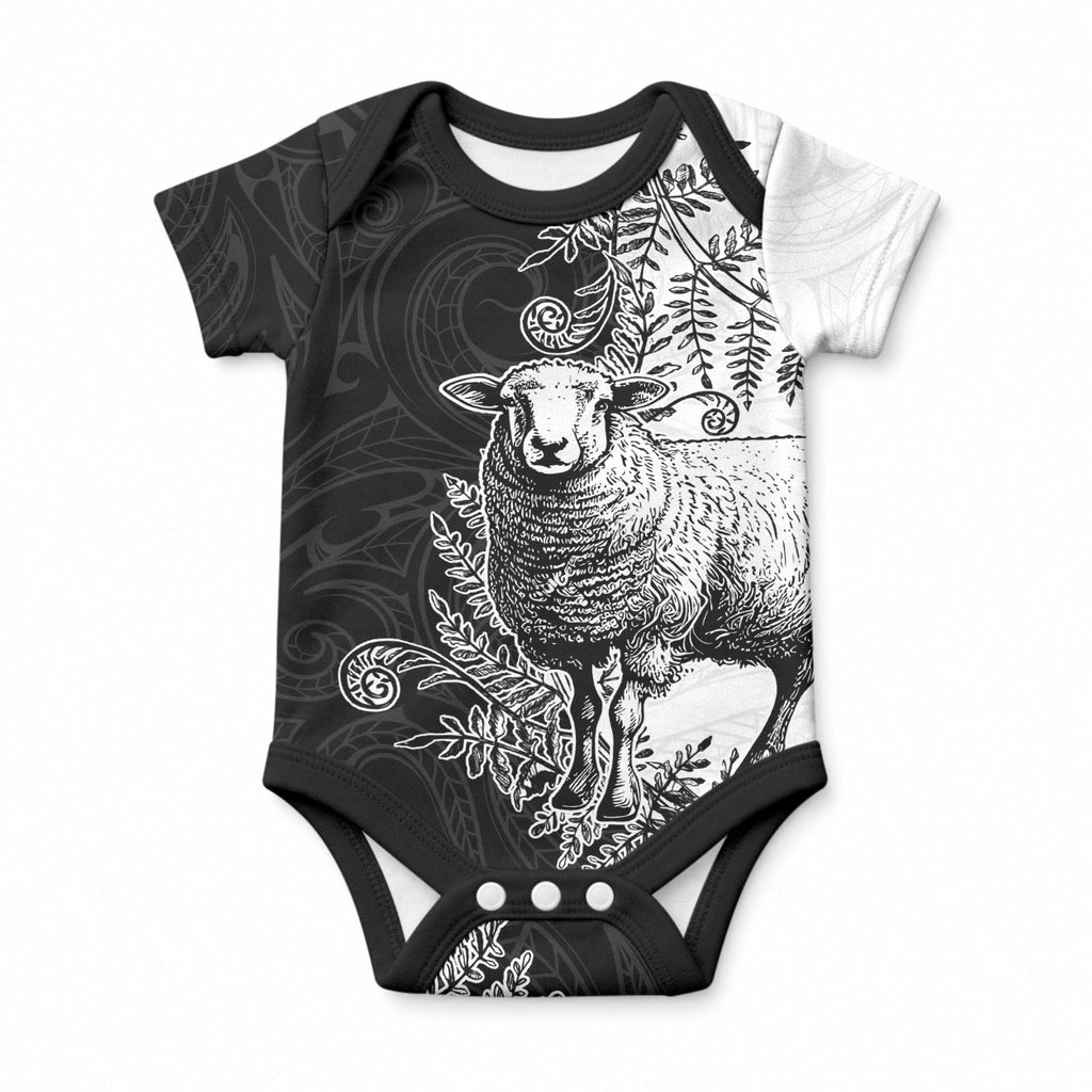 New Zealand Aotearoa Hipi Baby Onesie Maori Pattern