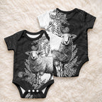 New Zealand Aotearoa Hipi Baby Onesie Maori Pattern