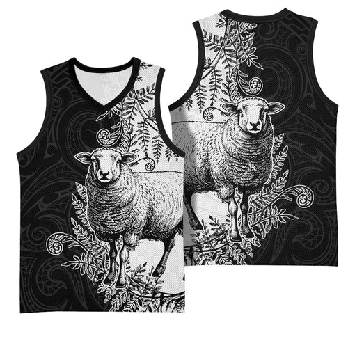 New Zealand Aotearoa Hipi Basketball Jersey Maori Pattern