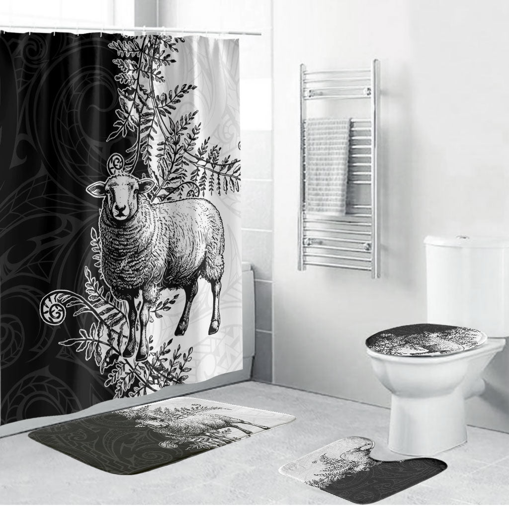 New Zealand Aotearoa Hipi Bathroom Set Maori Pattern