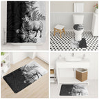 New Zealand Aotearoa Hipi Bathroom Set Maori Pattern