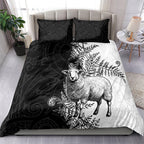 New Zealand Aotearoa Hipi Bedding Set Maori Pattern