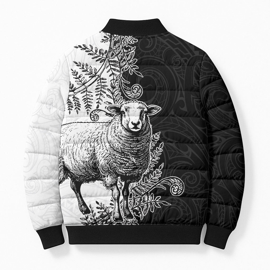 New Zealand Aotearoa Hipi Bomber Puffer Jacket Maori Pattern