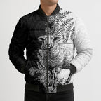 New Zealand Aotearoa Hipi Bomber Puffer Jacket Maori Pattern