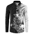 New Zealand Aotearoa Hipi Button Sweatshirt Maori Pattern