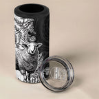 New Zealand Aotearoa Hipi 4 in 1 Can Cooler Tumbler Maori Pattern