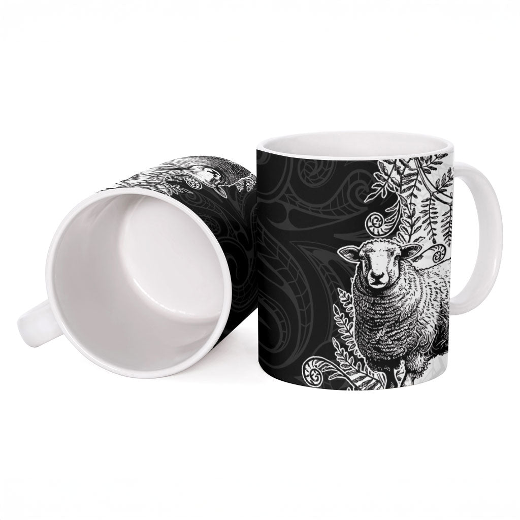 New Zealand Aotearoa Hipi Ceramic Mug Maori Pattern