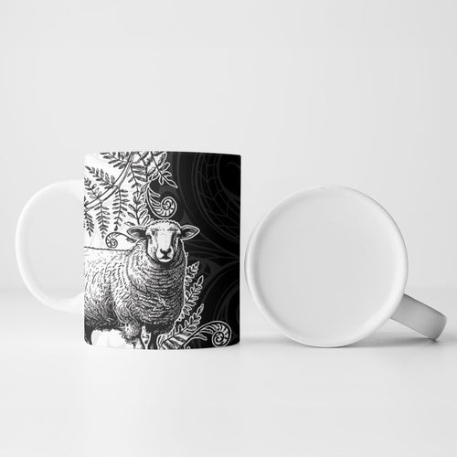 New Zealand Aotearoa Hipi Ceramic Mug Maori Pattern