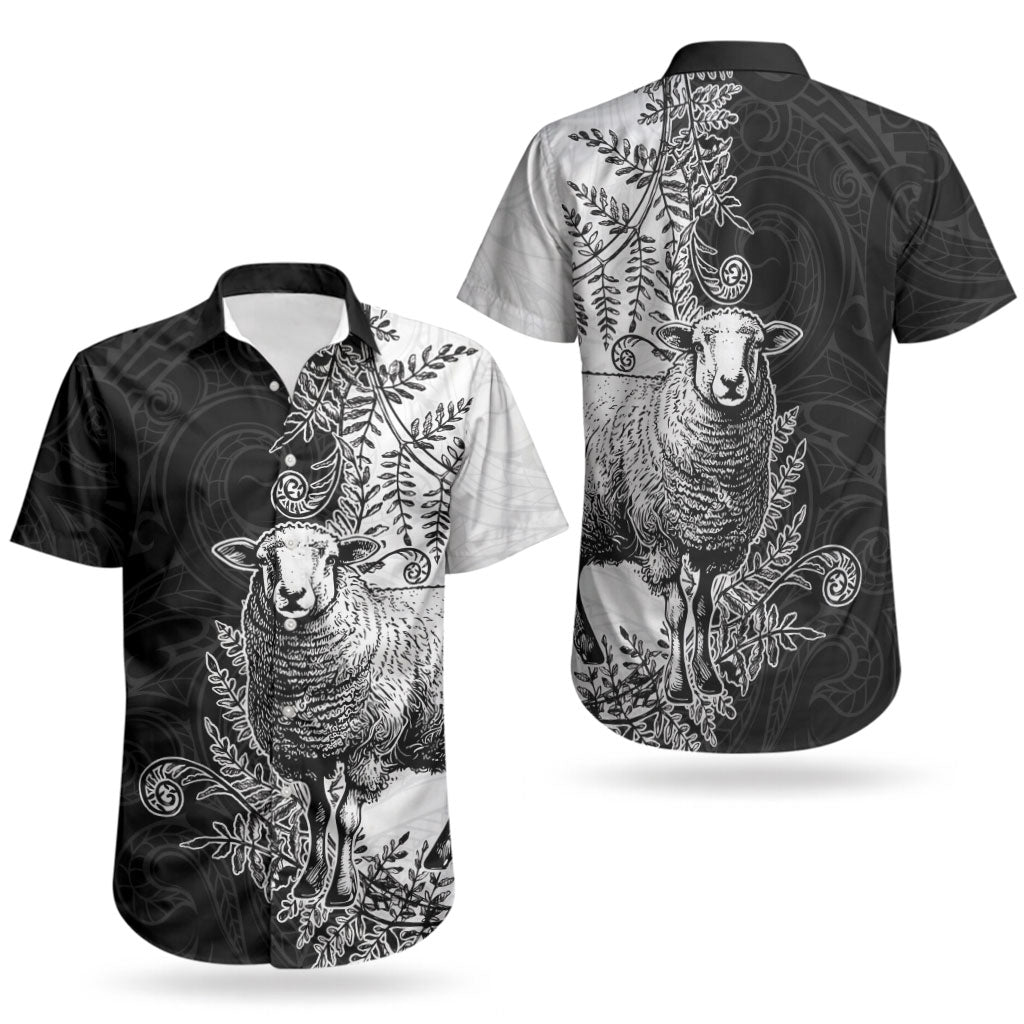 New Zealand Aotearoa Hipi Couples Matching Off Shoulder Maxi Dress and Hawaiian Shirt Maori Pattern