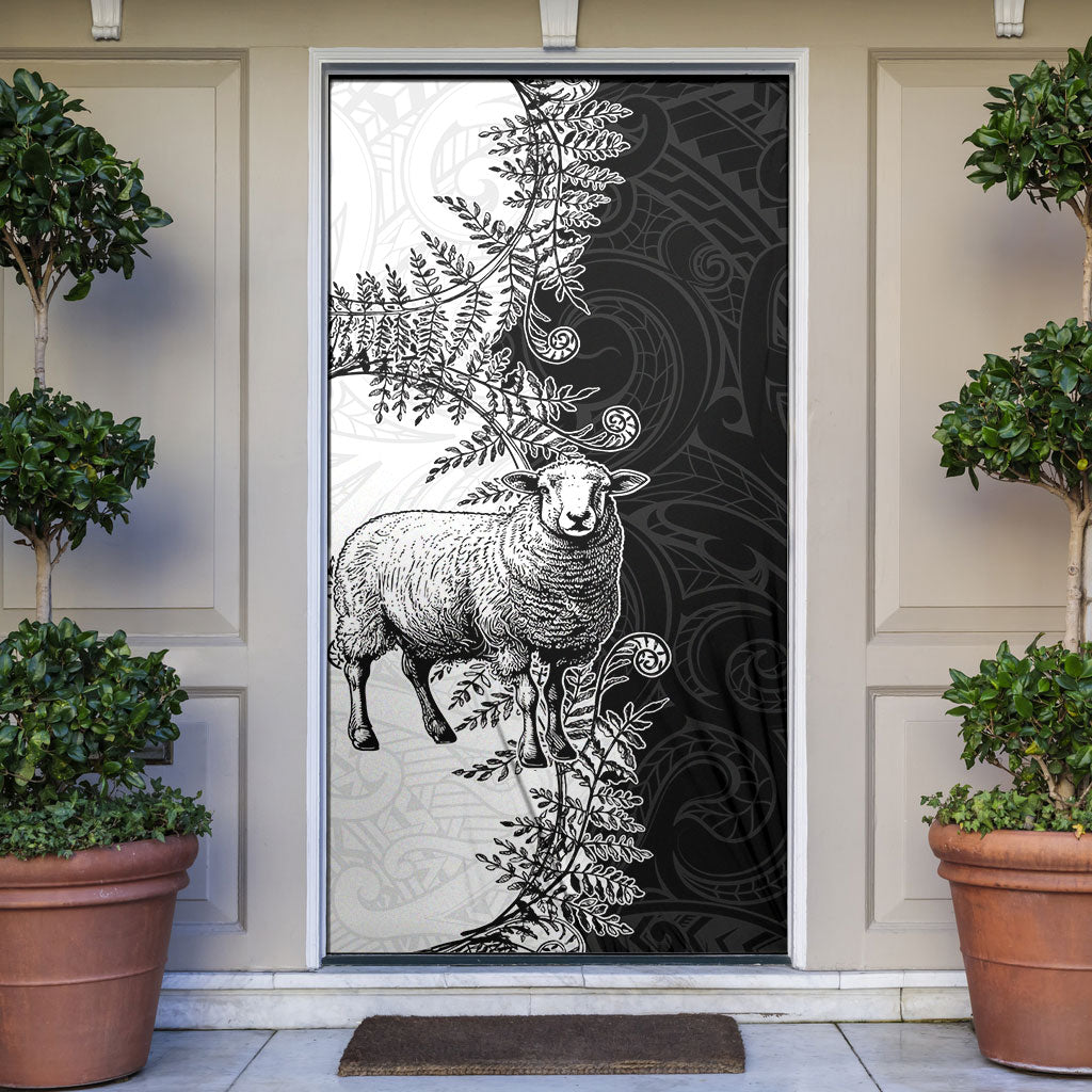New Zealand Aotearoa Hipi Door Cover Maori Pattern