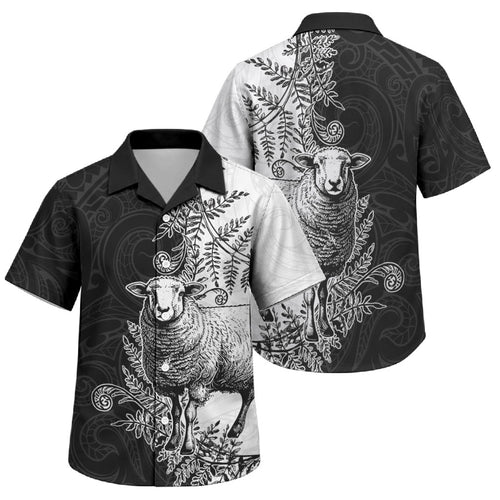 New Zealand Aotearoa Hipi Family Matching Puletasi and Hawaiian Shirt Maori Pattern