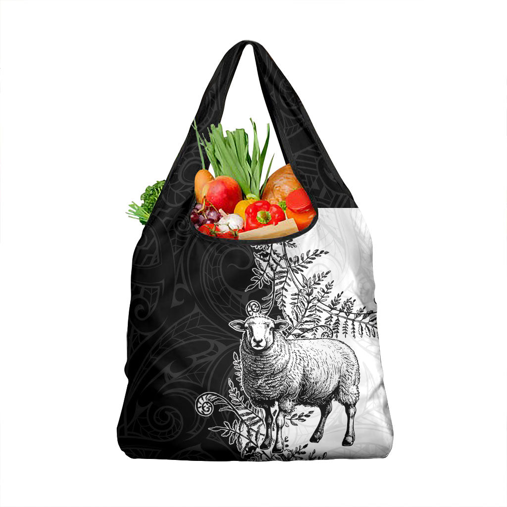 New Zealand Aotearoa Hipi Grocery Bag Maori Pattern