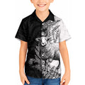 New Zealand Aotearoa Hipi Kid Hawaiian Shirt Maori Pattern