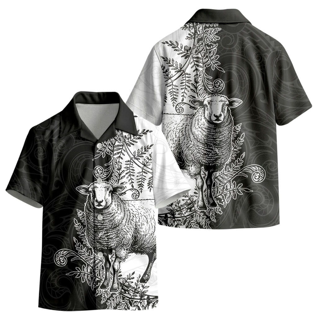New Zealand Aotearoa Hipi Kid Hawaiian Shirt Maori Pattern