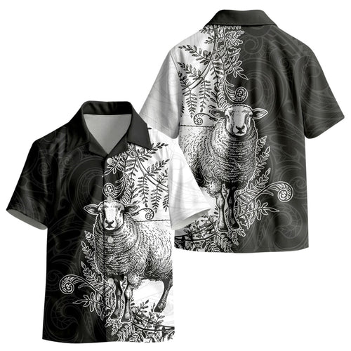 New Zealand Aotearoa Hipi Kid Hawaiian Shirt Maori Pattern