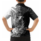 New Zealand Aotearoa Hipi Kid Hawaiian Shirt Maori Pattern