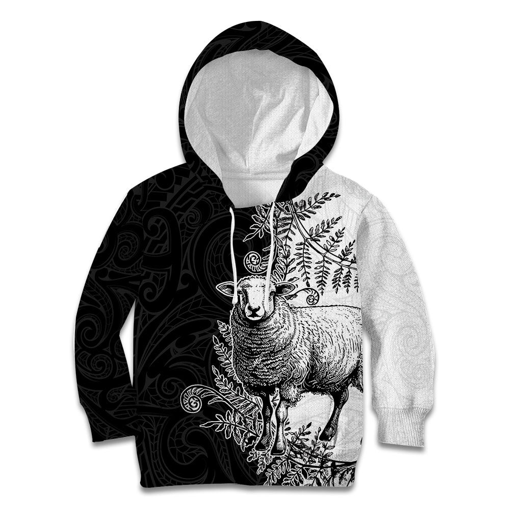 New Zealand Aotearoa Hipi Kid Hoodie Maori Pattern