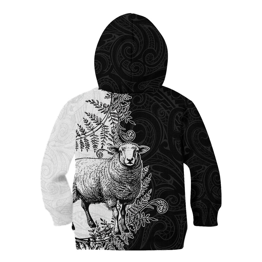 New Zealand Aotearoa Hipi Kid Hoodie Maori Pattern