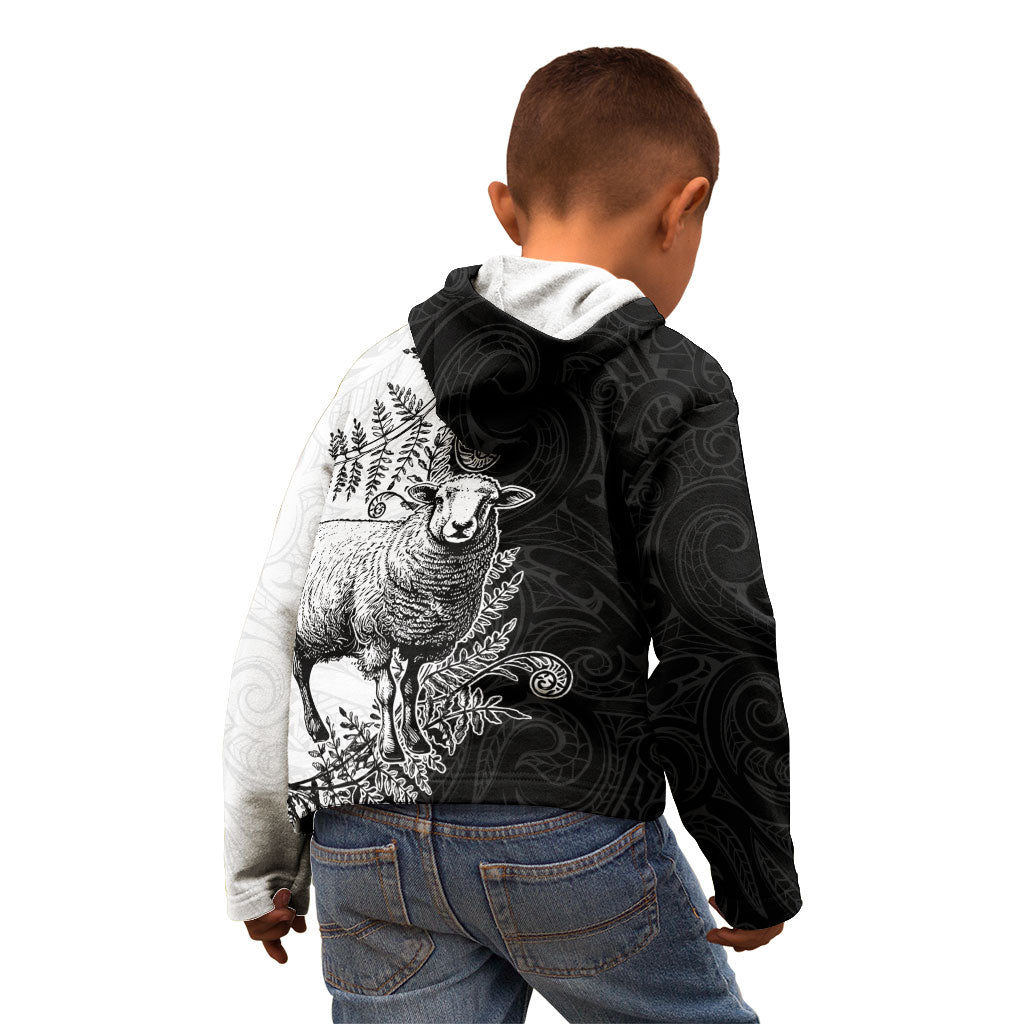 New Zealand Aotearoa Hipi Kid Hoodie Maori Pattern