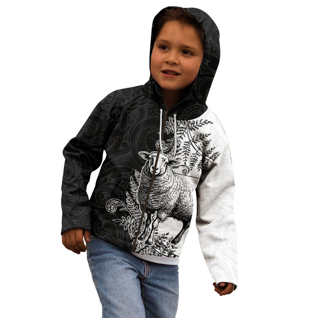 New Zealand Aotearoa Hipi Kid Hoodie Maori Pattern