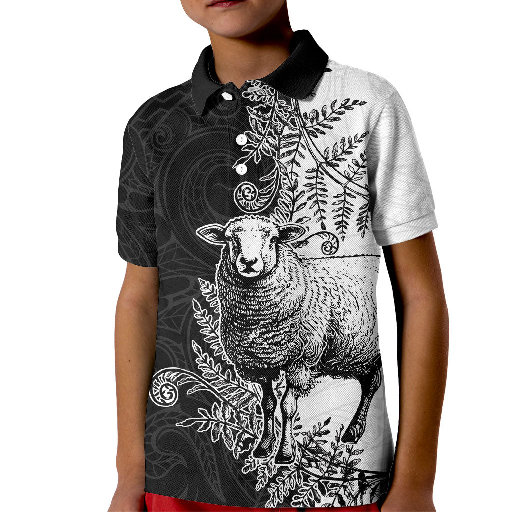 New Zealand Aotearoa Hipi Kid Polo Shirt Maori Pattern